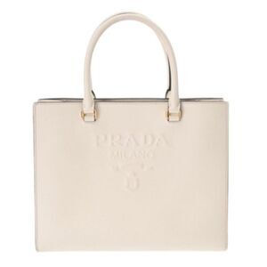 Pre Loved prada Women White Handbags